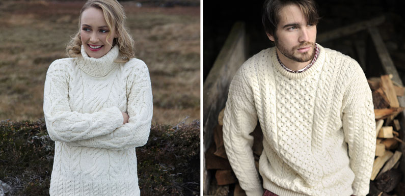 Le pull Aran Pull traditionnel d Irlande Le Comptoir Irlandais